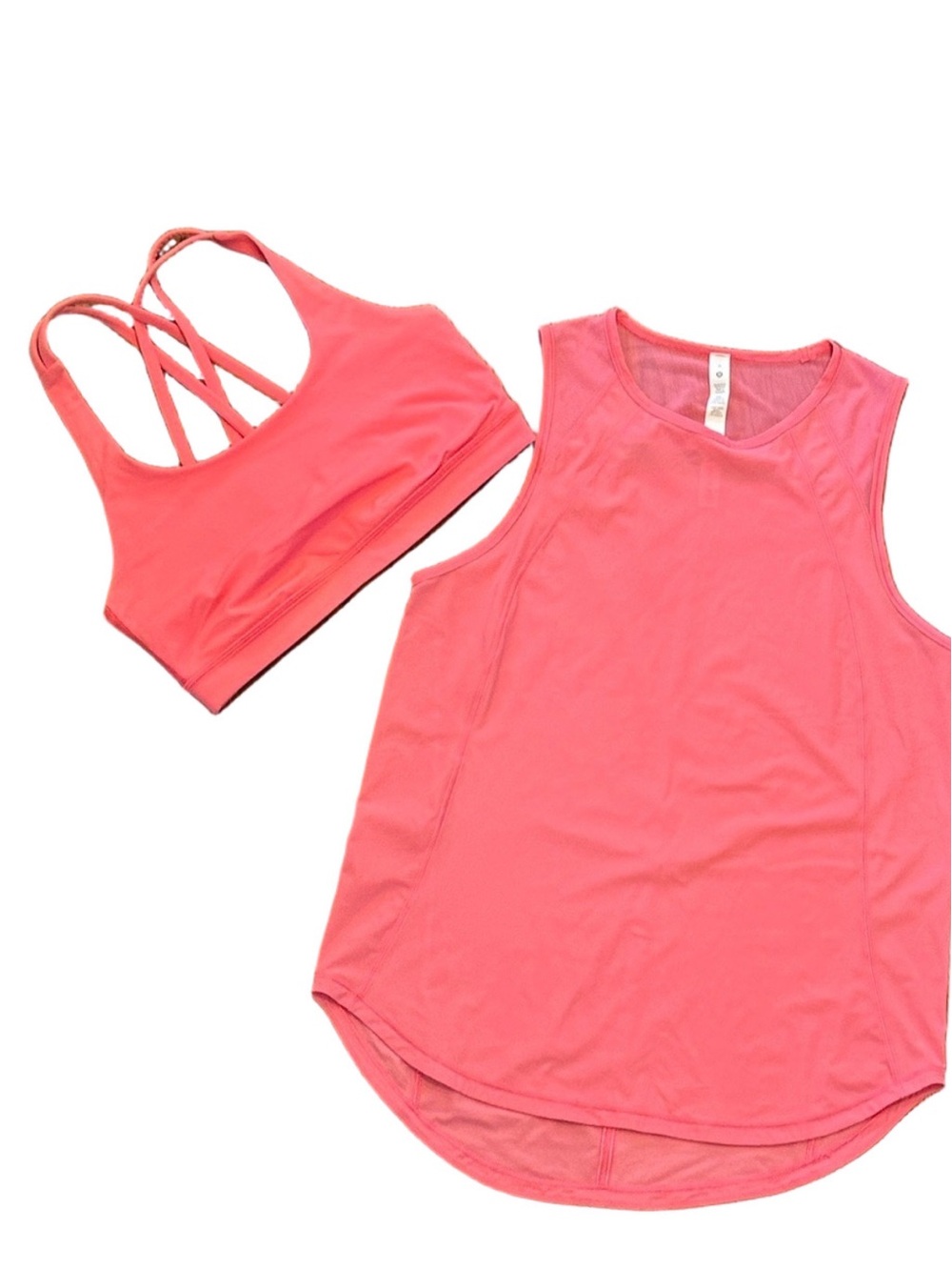 Lululemon Bundle - Sculpt Tank Top + Energy Bra, Sakura Pink | Size 6